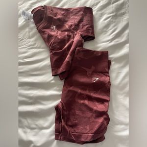Gymshark Red Camo Set